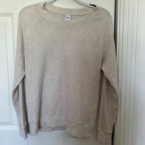 Aritzia - TNA Aritzia Top | Women's Cream Waffle Longsleeve Solid Top | Aritzia